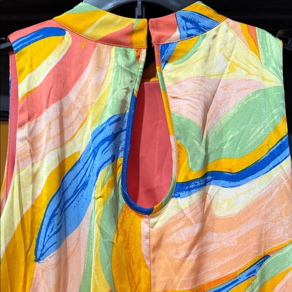 Colorful Abstract Patterned Dress - Picture 6 of 6